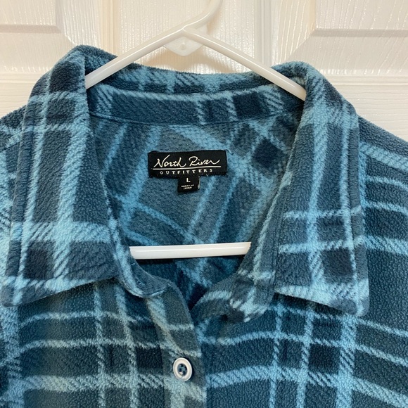 North River Outfitters Fleece Shirt Shacket Ladies Size Large - Picture 3 of 3